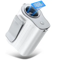 腰掛け扇風機 4000mAh大容量・1台4役 ベルトファン 携帯扇風機 腰掛けファン 超高速モーター 大風量 USB充電式 ウエスト扇風機 LED表示  ポータブル 小型 ミニ アウトドア 屋外作業 工事現場 ゴルフ 暑さ対策 熱中症対策 父の日 ギフト