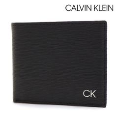 カルバンクライン 二つ折り財布 メンズ Calvin Klein Wallet スキミング防止機能付き CK ブラック 31CK130008 BLACK