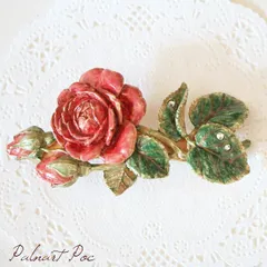 パルナートポック  [送料無料]  モダンローズバレッタ  バラのバレッタ  バレッタ   正規取扱店  アクセサリー  ヘアアクセサリー  髪留め  バラ  薔薇  雑貨  小物   パタパタ民族