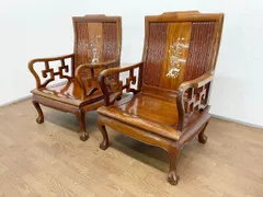 螺鈿の椅子　一脚　工芸品 螺鈿の椅子一脚工芸品