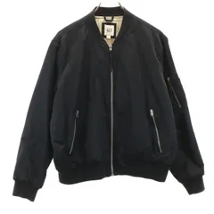 GAP ギャップ MA-1 フライトジャケット L ブラック 中綿 レディース 古着