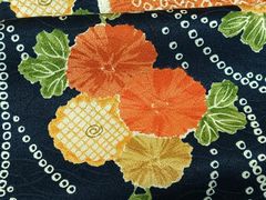 平和屋着物■上質な小紋　草花文　正絹　逸品　CAAO7817kb