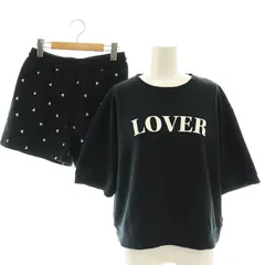 スナイデル SNIDEL ホーム 24SS スウェットセットアップ 上下 トレーナー ショートパンツ F 黒 ブラック /AT ■OS