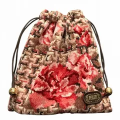 フェイラー　巾着　コットン　花柄　ブランド小物　ポーチ　レディース　美品