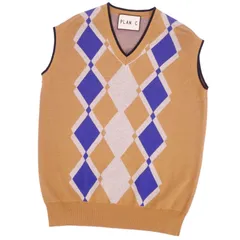 PLAN C（プランシー）のニットベスト プランシー PLAN C ニット ベスト オレンジ トップス ウール