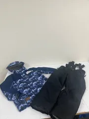 【未使用】cosby 子ども用スキーウェア 水色・紺色 コスビー cosby ジュニア スキーウェア 上下セット 130 140 150