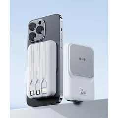 ワイヤレス充電 小型 大容量 20000mAh マグセーフ 軽量薄型 急速充電器 5台同時充電 ワイヤレス高出力 PD QC QI対応 防災 PSE認証済