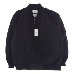 HYKE ハイク ミリタリージャケット 23SS 17373 TYPE L-2A JACKET ナイロン ミリタリー ジャケット ブルゾン MA-1 ブラック系 XXL 表記サイズ：5【中古】のサムネイル