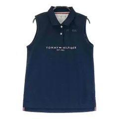 サイズ：M TOMMY HILFIGER GOLF トミー ヒルフィガーゴルフ  ノースリーブポロシャツ  ネイビー系 [240101311689]# ゴルフウェア レディース ストスト