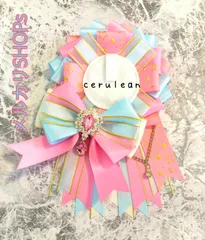 ロゼット⭐︎痛ロゼット⭐︎ピンク⭐︎水色⭐︎白⭐︎星柄リボン⭐︎ゆめかわ⭐︎
