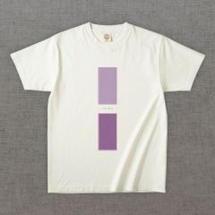 和柄Tシャツ　小紋 縞 -彩・角-