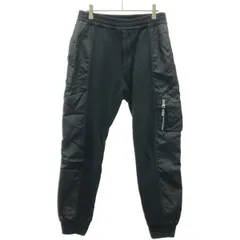 ALEXANDER McQUEEN アレキサンダーマックイーン ナイロンフライトスウェットトラックパンツ 615276 QPX43 ブラック Mのサムネイル