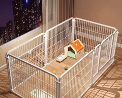 犬用 ケージ ペットサークル 犬ケージ ペット犬 ペットフェンス サークルケージ ドア付き DIY 取り付けが簡単 室内と屋外に適用 でき 置いて固定 ダブルロック ペットケージ 接続式 簡単組み立て 工具不要