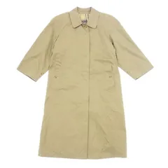 バーバリー ステンカラーコート 80s イングランド製 玉虫色【LA】