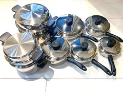 超美品 アムウェイ クィーン クックウェア Lセット(21ピース + 4Lシチューパンセット) 鍋 ※備考欄ご確認下さい