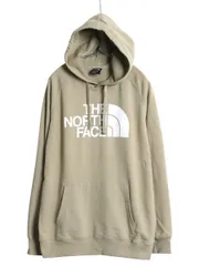 【お得なクーポン配布中!】 ノースフェイス プリント スウェット フード パーカー レディース L 古着 アウトドア プルオーバー トレーナー アウトドア 裏起毛 シンプル
