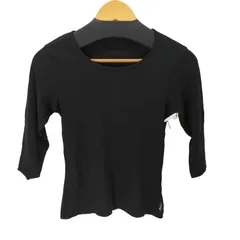 ヨウジヤマモト Yohji Yamamoto L/S 七分丈クルーネックTシャツ レディース JPN：3 のサムネイル