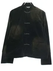 BLACK COMME des GARCONS ブラック コムデギャルソン 15AW ブリーチ加工チャイナボタンベルベットジャケット 1P-J028 ブラック Mのサムネイル