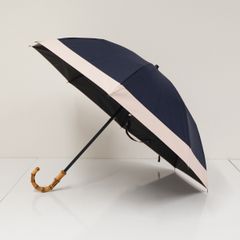 完全遮光折日傘 芦屋ロサブラン USED品 2段折 コンビ ネイビー