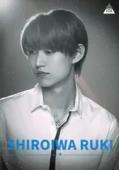 【中古】生写真(男性) JO1/白岩瑠姫/バストアップ・シャツ白・黒・顔左向き・目線下・口閉じ・モノクロ/「PRODUCE 101 JAPAN」ファミマプリント ファイナリストPICK MEフォト 