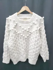 ◇ SM2 サマンサ モスモス 長袖 ニット セーター サイズF オフホワイト系 レディース P  【1407260035473】