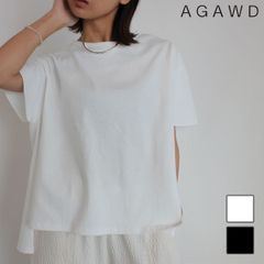 【爆速配送】【即納】 アガウド AGAWD トップス 25春夏 Flare Cutsew フレアカットソー ミドル丈 半袖 Tシャツ 2225-6042