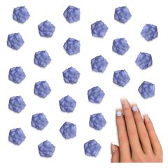 ネイルパーツ 花 青 8ｍｍ 蓄光 フラワー 薔薇 ローズ 柔らかい 樹脂製 3Ｄ 立体 ぷっくり カボション レジン封入 デコパーツ アクセサリー ハンドメイド 手芸 パーツ BD4111