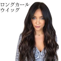 ウイッグ ロング ヘア コスプレ 黒 茶色 ブラック ブラウン 韓国 レディース ynza317