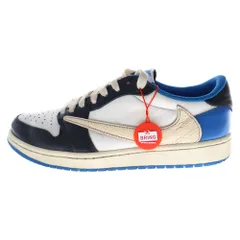 NIKE (ナイキ) ×TRAVIS SCOTT FRAGMENT DESIGN AIR JORDAN 1 LOW OG SP トラヴィススコット フラグメント エアジョーダン1 ローカットスニーカー US9/27cm DM7866-140