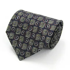 コムサデモードメン ブランド ネクタイ 総柄 ドット 小紋柄 シルク 日本製 PO メンズ ネイビー COMME CA DU MODE 【中古】