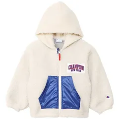 チャンピオン キッズ ボアフーデッドジャケット 130cm クリーム #CKY605-710 CHAMPION 新品 未使用