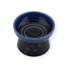 猫壱 猫用 脚付フードボウル 日本製 ブルー ペット用品のサムネイル