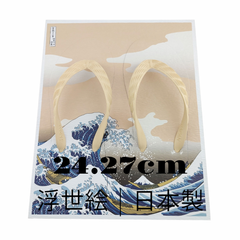 神奈川沖浪裏 | 富嶽三十六景 | 葛飾北斎 | 飾れる浮世絵ビーチサンダル | 日本製 | 24.27cm