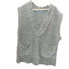 ◇ SHIPS シップス - ニットベスト サイズONESIZE ブラック レディース E  【1408060031955】