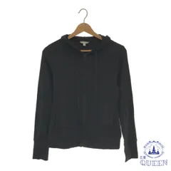 ☆美品☆ UNIQLO ユニクロ トップス パーカー シンプル カジュアル 長袖 レディース ブラック M 901-11299 送料無料 古着