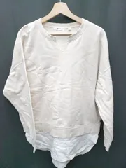 ◇ ⊇ niko and … ニコアンド 裏起毛　コットン100% 長袖 チュニック サイズM ライトベージュ レディース P  【1409250012792】