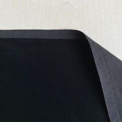綿　光沢のある薄手別珍　黒　カット生地　2ｍ