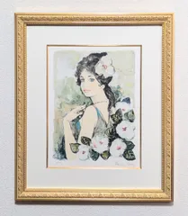 ベルナール・シャロワ『クレール』油彩 F12 原画 ギャラリー取扱作定価