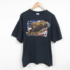 XL/古着 チャンピオン champion 半袖 ビンテージ Tシャツ メンズ 00s 鳥 大きいサイズ コットン クルーネック 黒 ブラック 25jul16 中古