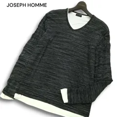 JOSEPH HOMME ジョセフ オム 通年 レイヤード★ 長袖 カットソー ロンTシャツ プルオーバー セット売り Sz.46 メンズのサムネイル
