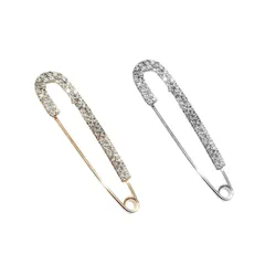 【新着商品】Coollooda ブローチ 安全ブローチピン フブローチフラワークリ クリスタル 安全ピン 滑り止めピン ケース付き ファッションジュエリー