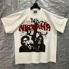 ニルヴァーナ Tシャツ 【90s VINTAGE NIRVANA】GIANT 90s Nirvana Silver tシャツ 半袖 giantタグ ブラック - メルカリ