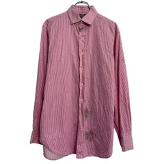 Polo Ralph Lauren 長袖 ストライプシャツ 16 XL～ ピンク ホワイト ポロラルフローレン ボタン カジュアル 古着卸 アメリカ仕入 a702-5898