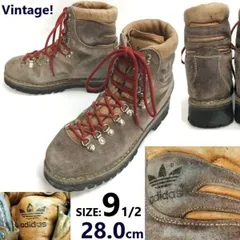 60s-70s?/Vintage★adidas/アディダス★本革トレッキング/マウンテンブーツ/シューズ【9.5/28.0茶】登山靴/Leather/Hiking/Boots◆bWB113-1<sale>のサムネイル