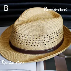 ★2025 SUMMER 高級 パナマ 涼しい ジャズハット ストローハット Bタイプ 56cm 57cm 58cm 59cm 60cm 紫外線防止 イタリア 麦わら帽子 リネン★587