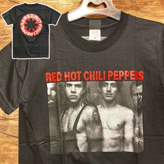 レッドホットチリペッパーズ　レッチリ　RED HOT CHILI PEPPERS 黒 Tシャツ tee ティーシャツ バンド ロック ツアー　ライブ　デザイン 両面 プリント 派手 奇抜 古着 ビンテージ vintage パンク メタル