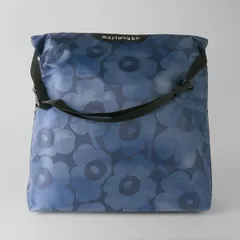 新品 マリメッコ Marimekko トートバッグ ウニッコ NEAT CROSSBODY L ダークブルー/ブルー