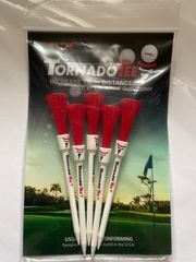 トルネードティー レッド 4インチ 5本セット/TORNADO TEE red 4inch 5set