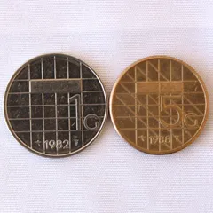 オランダ1Guilder硬貨（ゴッホ作品7枚セット）フィンセント・ファン・ゴッホ 1 gulden 1910 - 1917, Netherlands - uCoin.net
