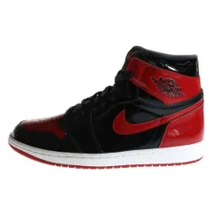 NIKE (ナイキ) AIR JORDAN 1 RETRO HIGH OG BRED PATENT エアジョーダン1レトロハイ ブレッド パテント ハイカットスニーカー レッド/ブラック US11/29cm 555088-063
